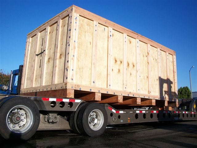 wooden shipping crate